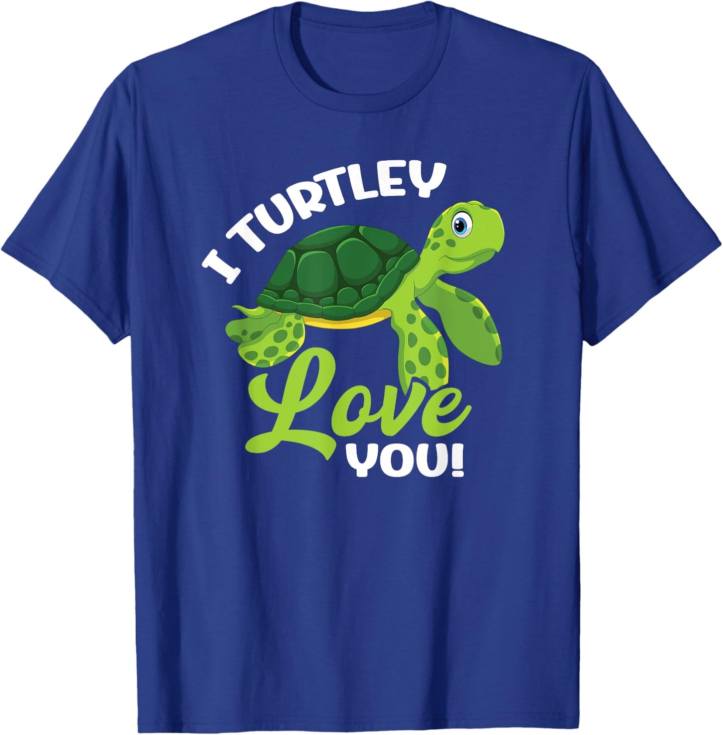 Cute Valentines Day Turtle - I Turtley Love You Valentine T-Shirt - T-Shirt | Royal