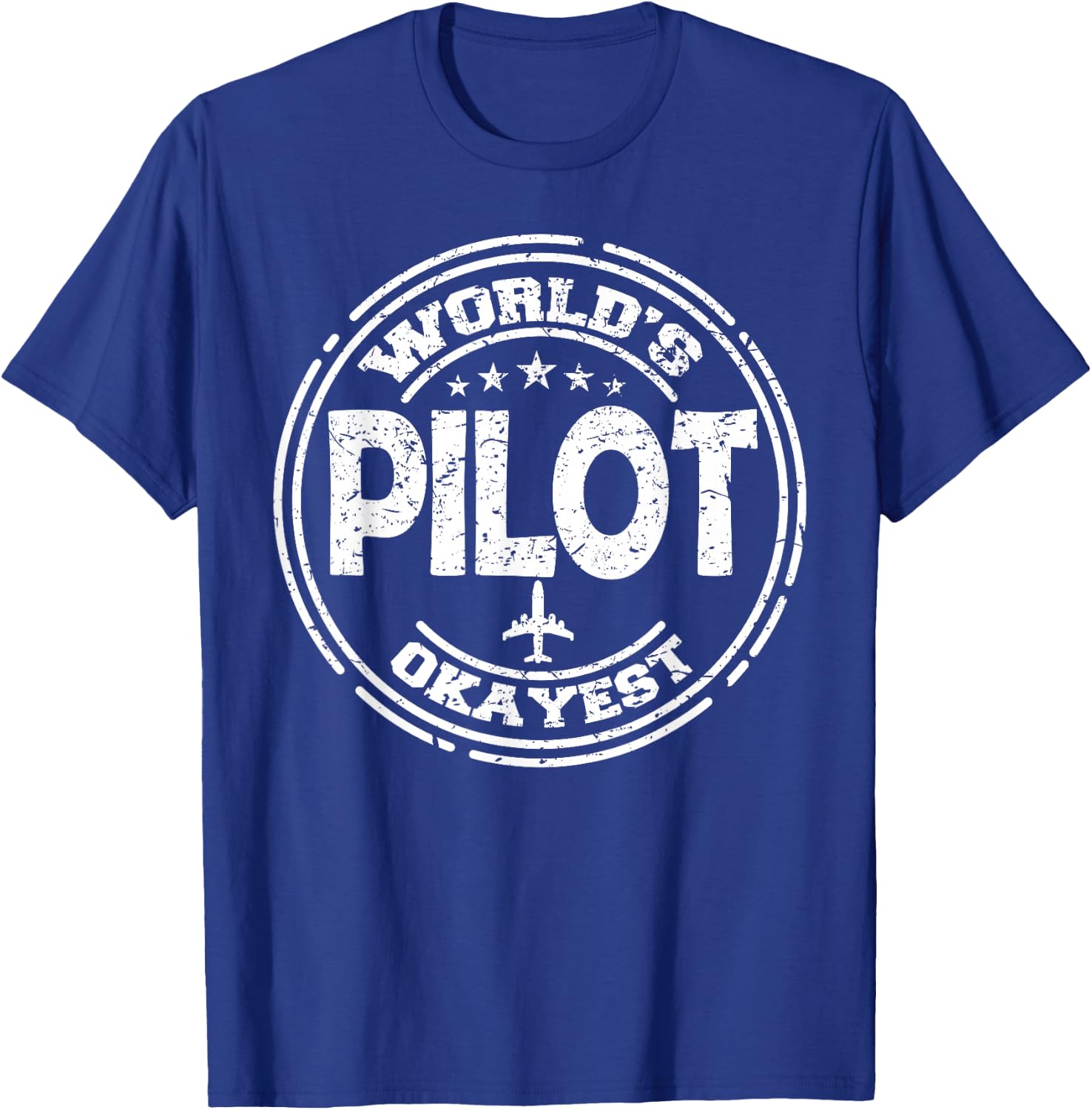 The World's Best or Best in Order Pilot T-Shirt - T-Shirt | Royal