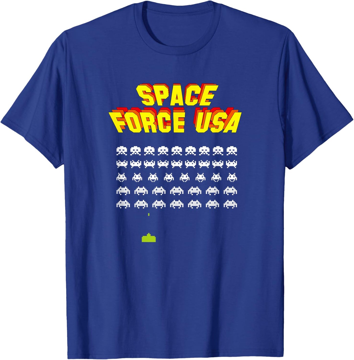 Space Force USA Invaders T-Shirt - T-Shirt | Royal