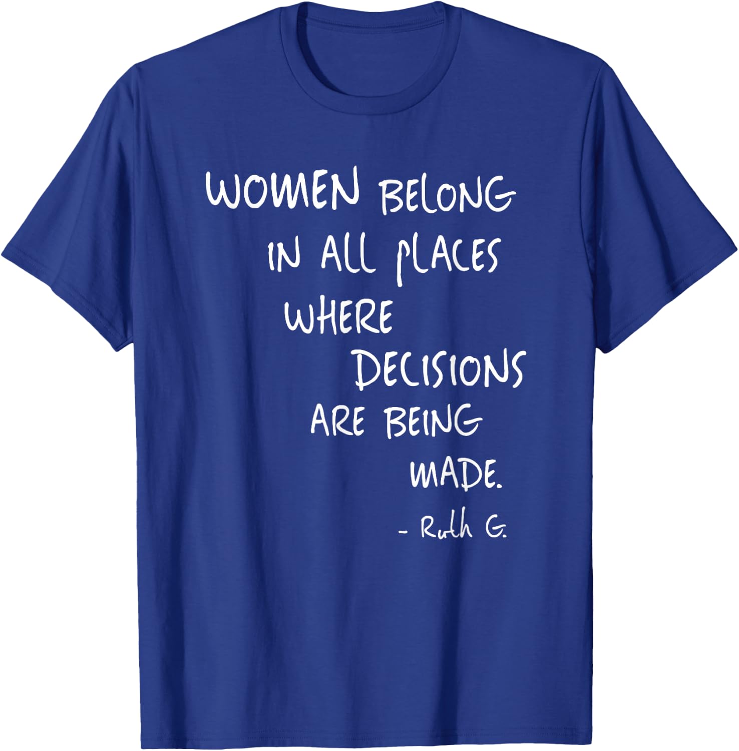 Equal Rights Women Rights Political Feminism Feminist Gift T-Shirt - T-Shirt | Royal