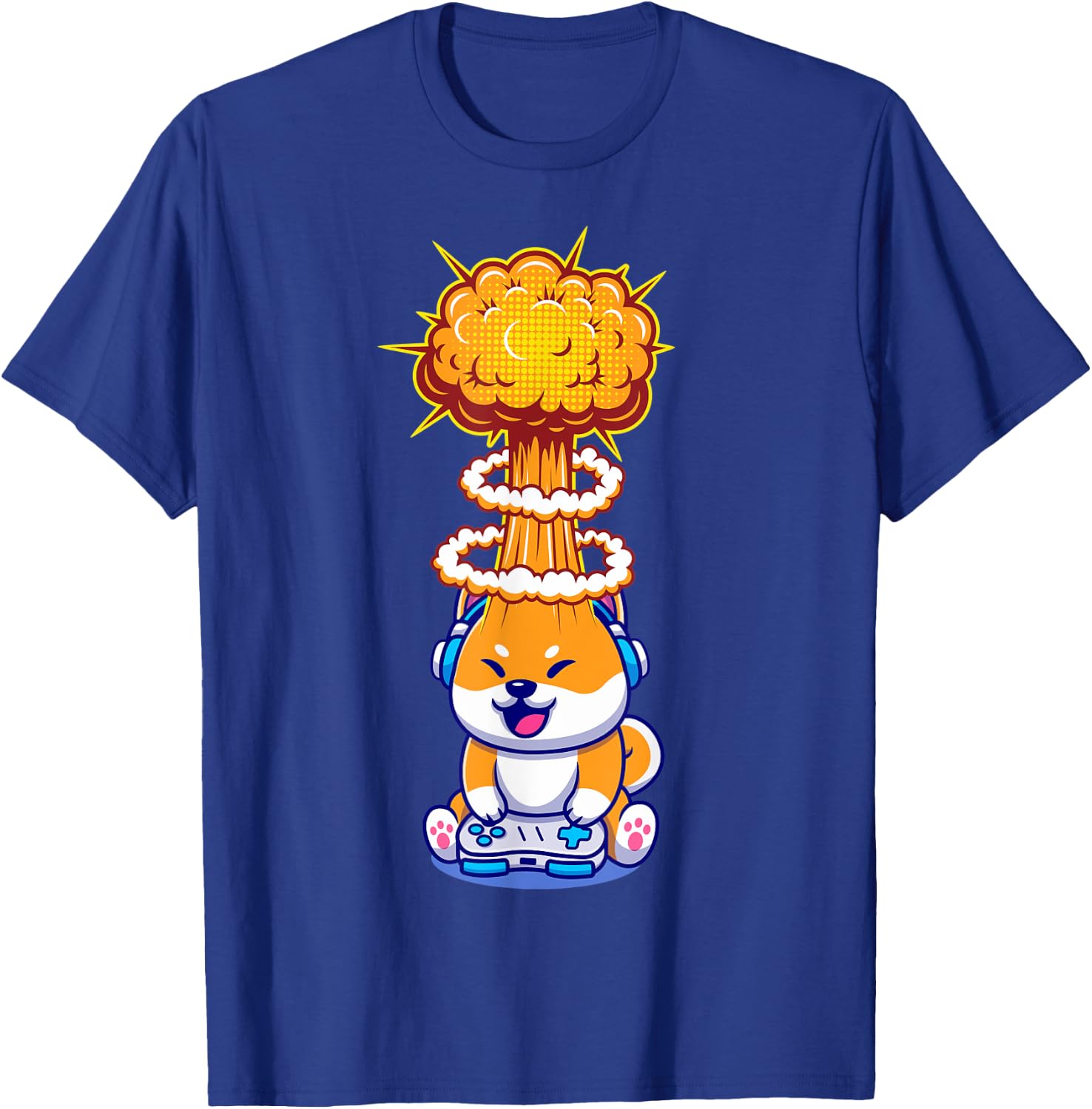 Gaming Animals Gambling Video Games Gaming Dog Shiba Inu T-Shirt - T-Shirt | Royal