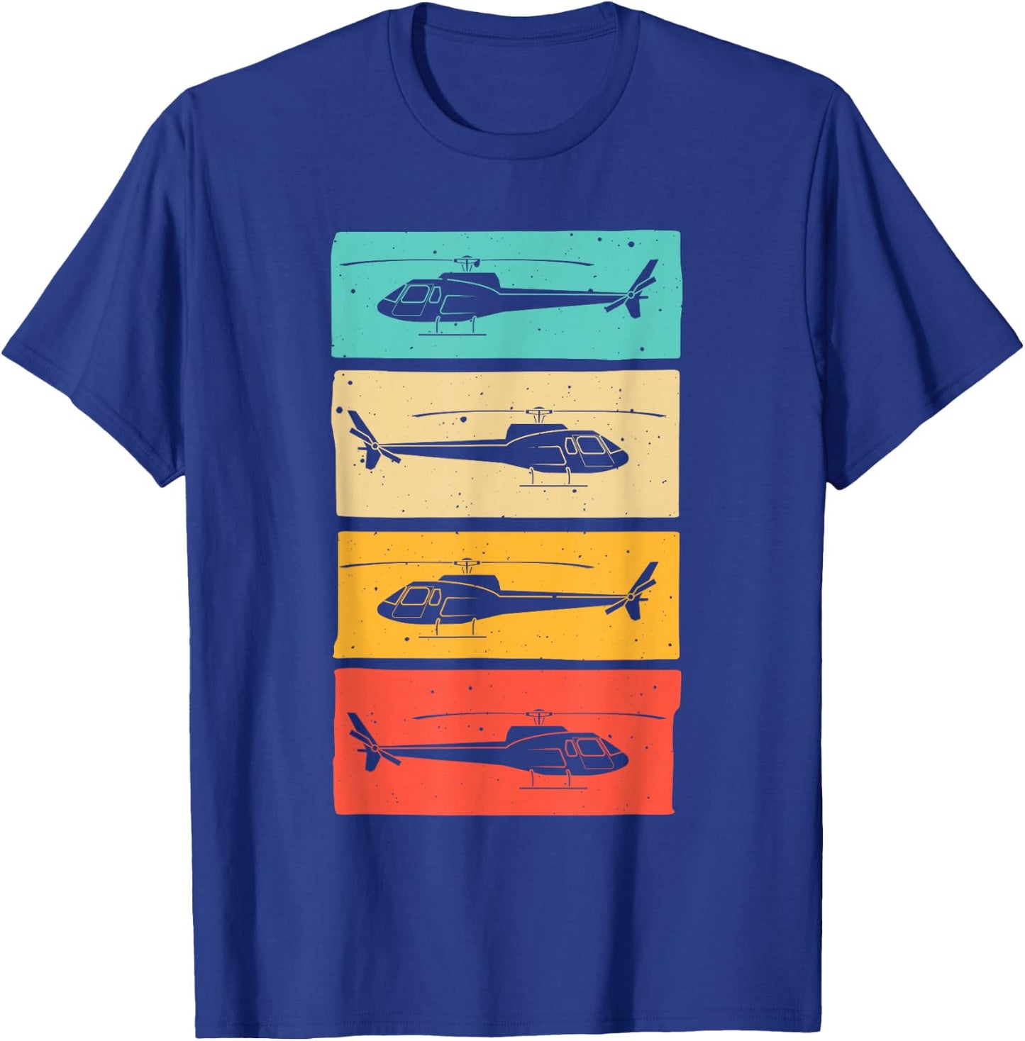 Funny Retro Helicopter Gift Women Helicopter Pilot T-Shirt - T-Shirt | Royal