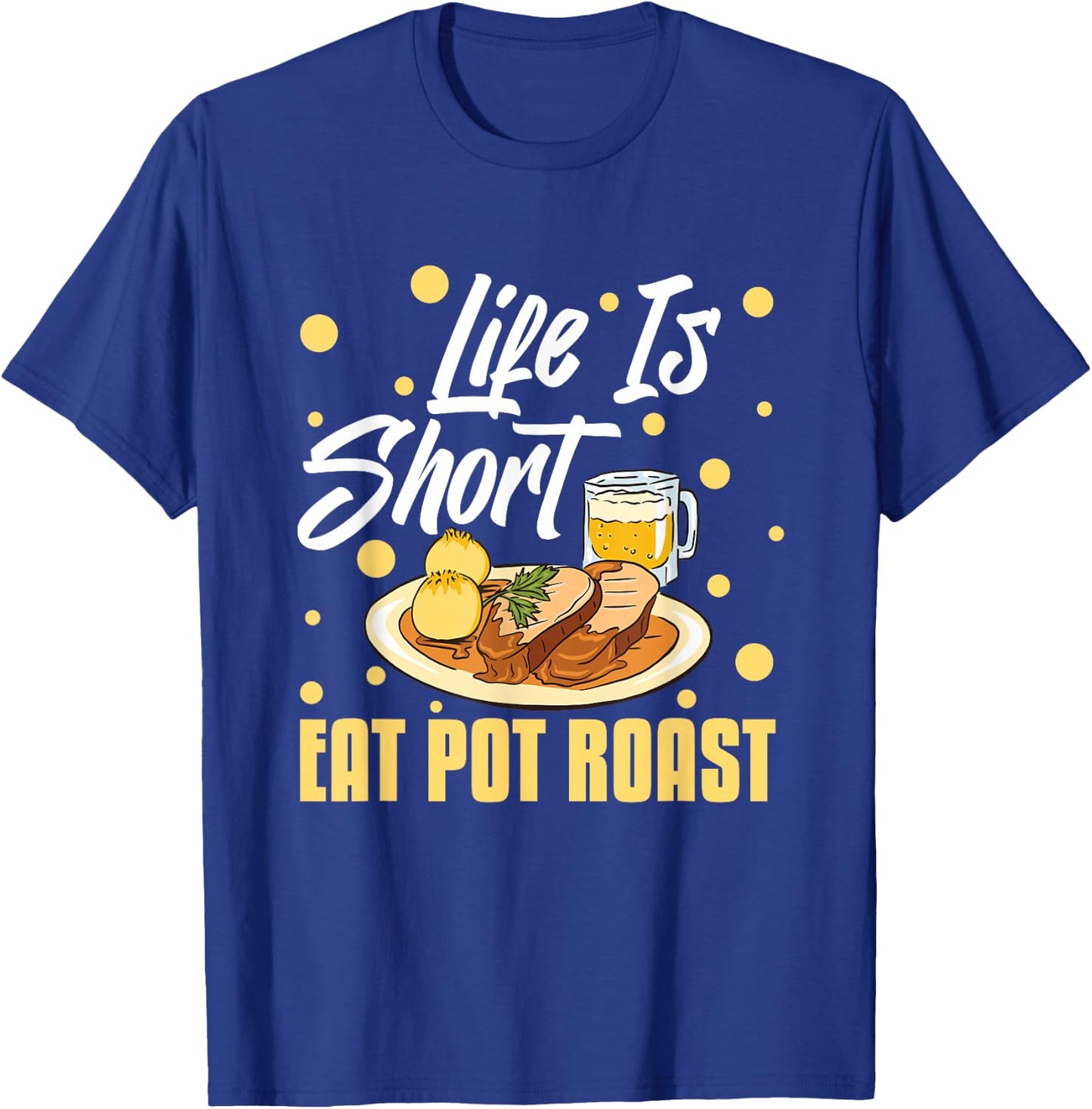 Pot Roast Recipe Slow Cooker Beef Meat Seasoning T-Shirt - T-Shirt | Royal