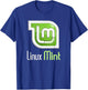 Linux Mint lover tagline with Logo Open Source Os T-Shirt - T-Shirt | Royal