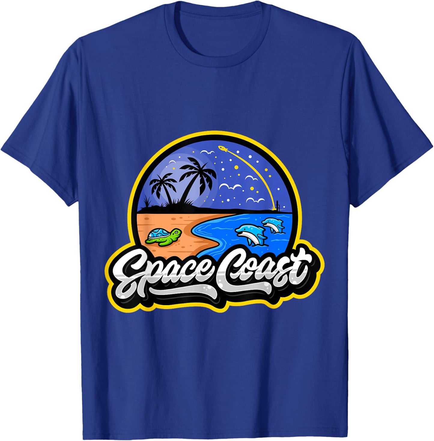 Space Coast - Florida Space and Rocket Program T-Shirt - T-Shirt | Royal