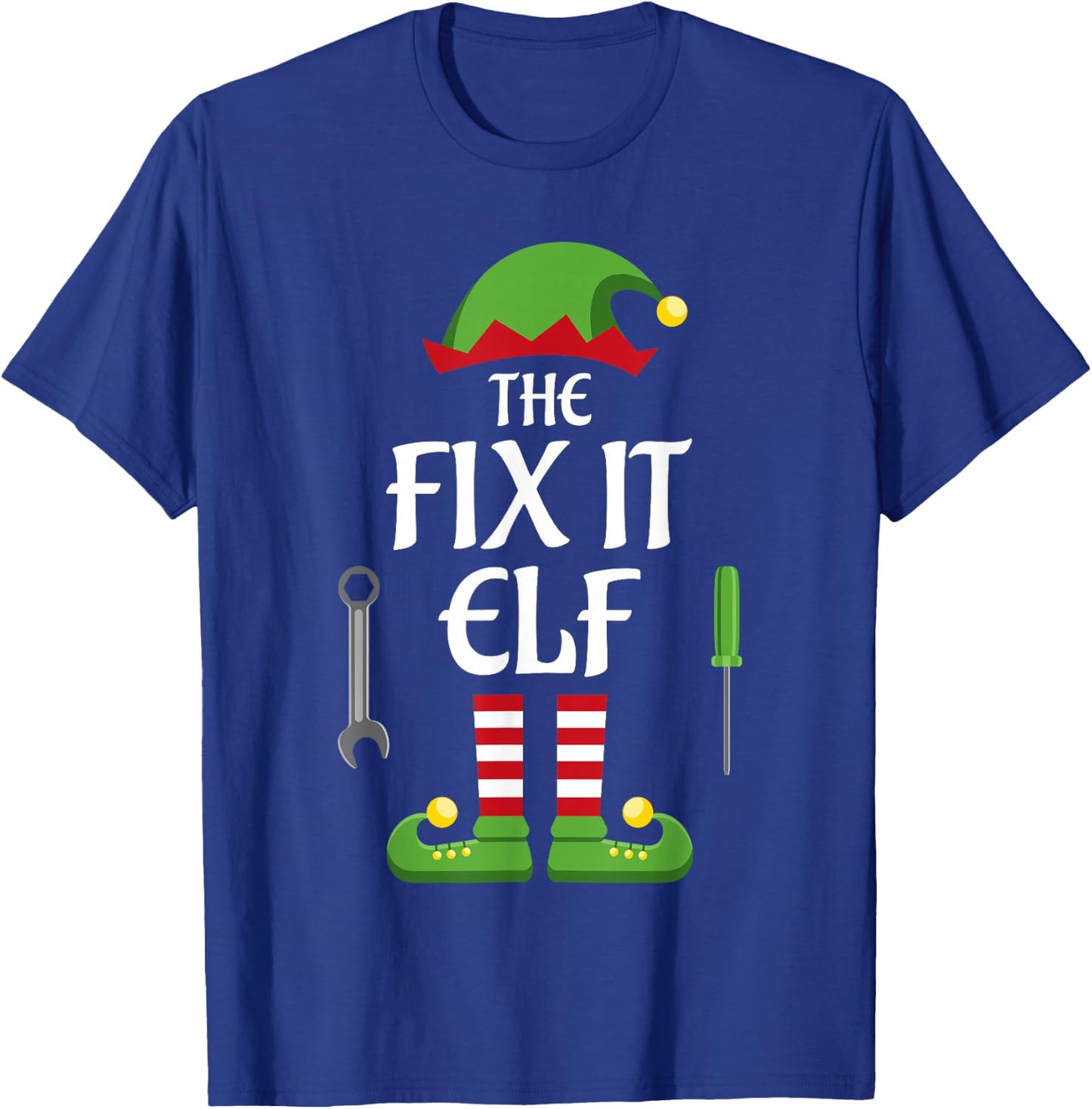 Fix It Elf Family Matching Group Christmas T-Shirt - T-Shirt | Royal