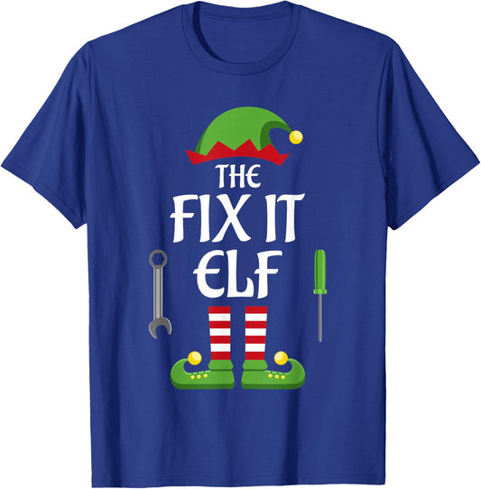Fix It Elf Family Matching Group Christmas T-Shirt - T-Shirt | Royal