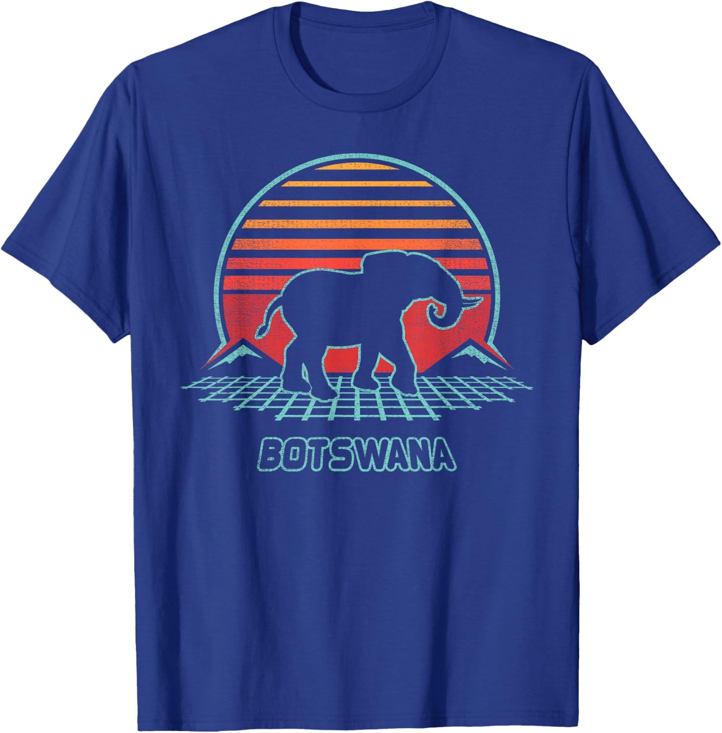 Botswana Retro Vintage 80s Style T-Shirt - T-Shirt | Royal