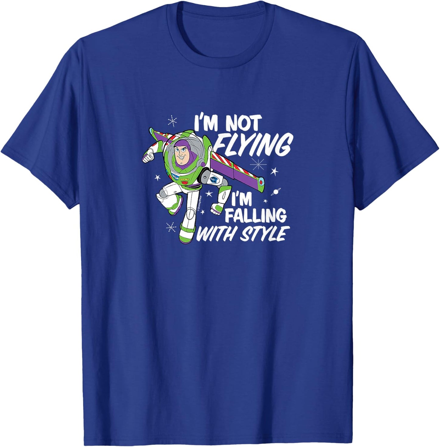 Toy Story - I'm Not flying, I'm Falling With Style T-Shirt - T-Shirt | Royal