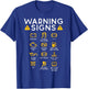 Car Warning Signs Funny Auto Technician Mechanic Garage Men T-Shirt - T-Shirt | Royal