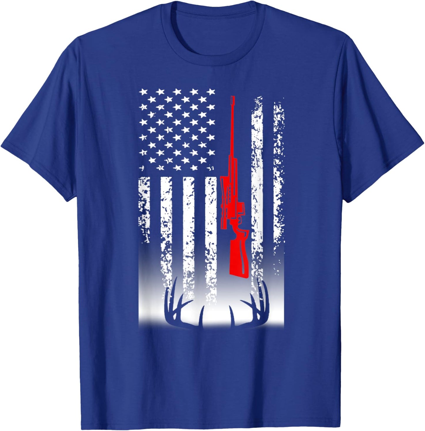 Deer Hunting & Fast Food T-Shirt - T-Shirt | Royal