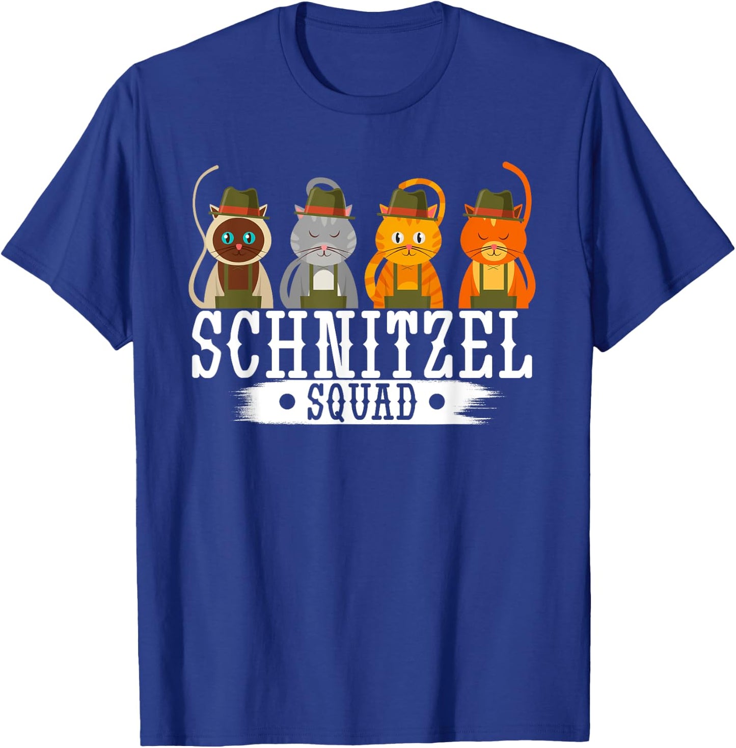 Schnitzel squad Oktoberfest German cat party brass band T-Shirt - T-Shirt | Royal
