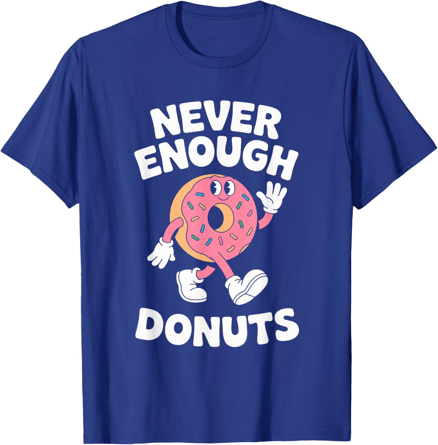 Funny Donut or Donuts Retro T-Shirt - T-Shirt | Royal