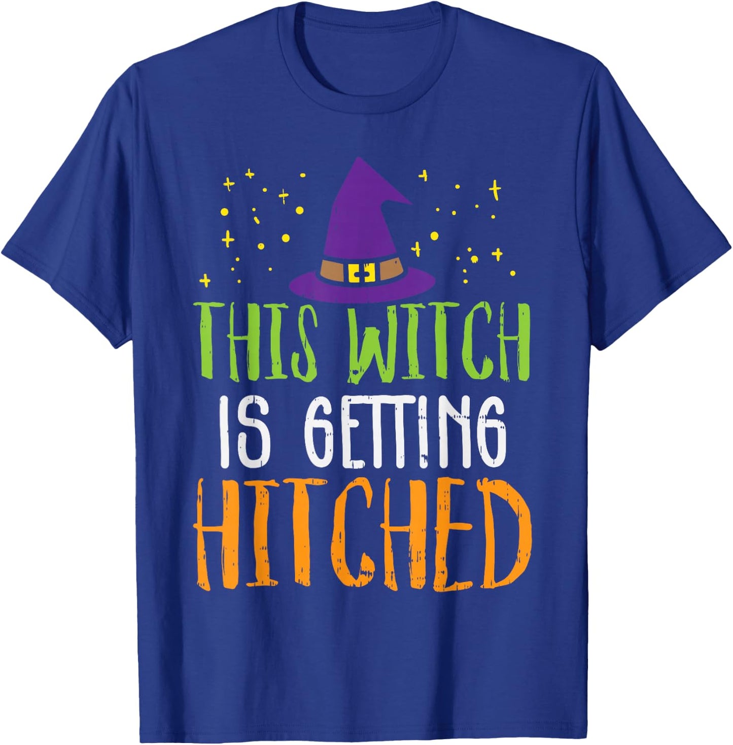 This Witch Is Getting Hitched Funny Halloween Wedding Bride T-Shirt - T-Shirt | Royal