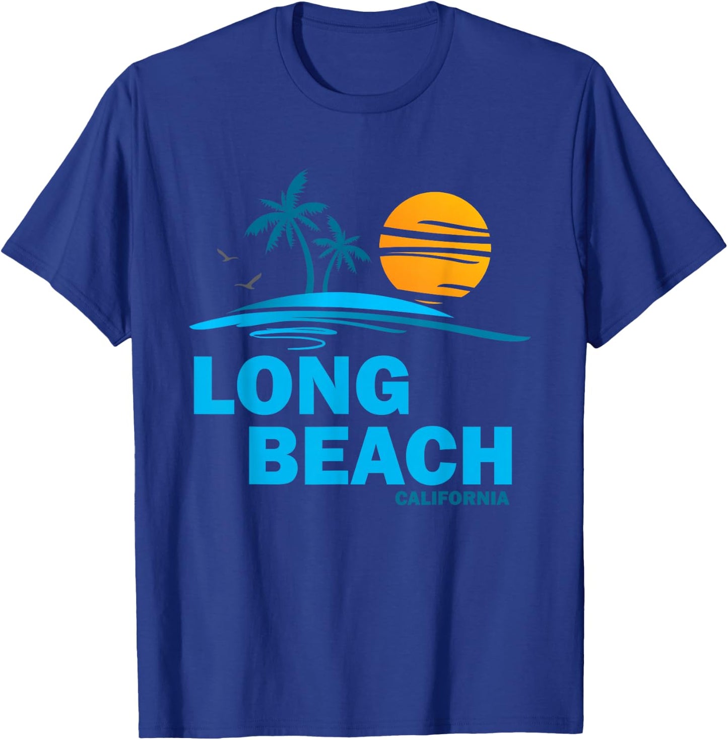 Long Beach California Souvenir T-Shirt - T-Shirt | Royal