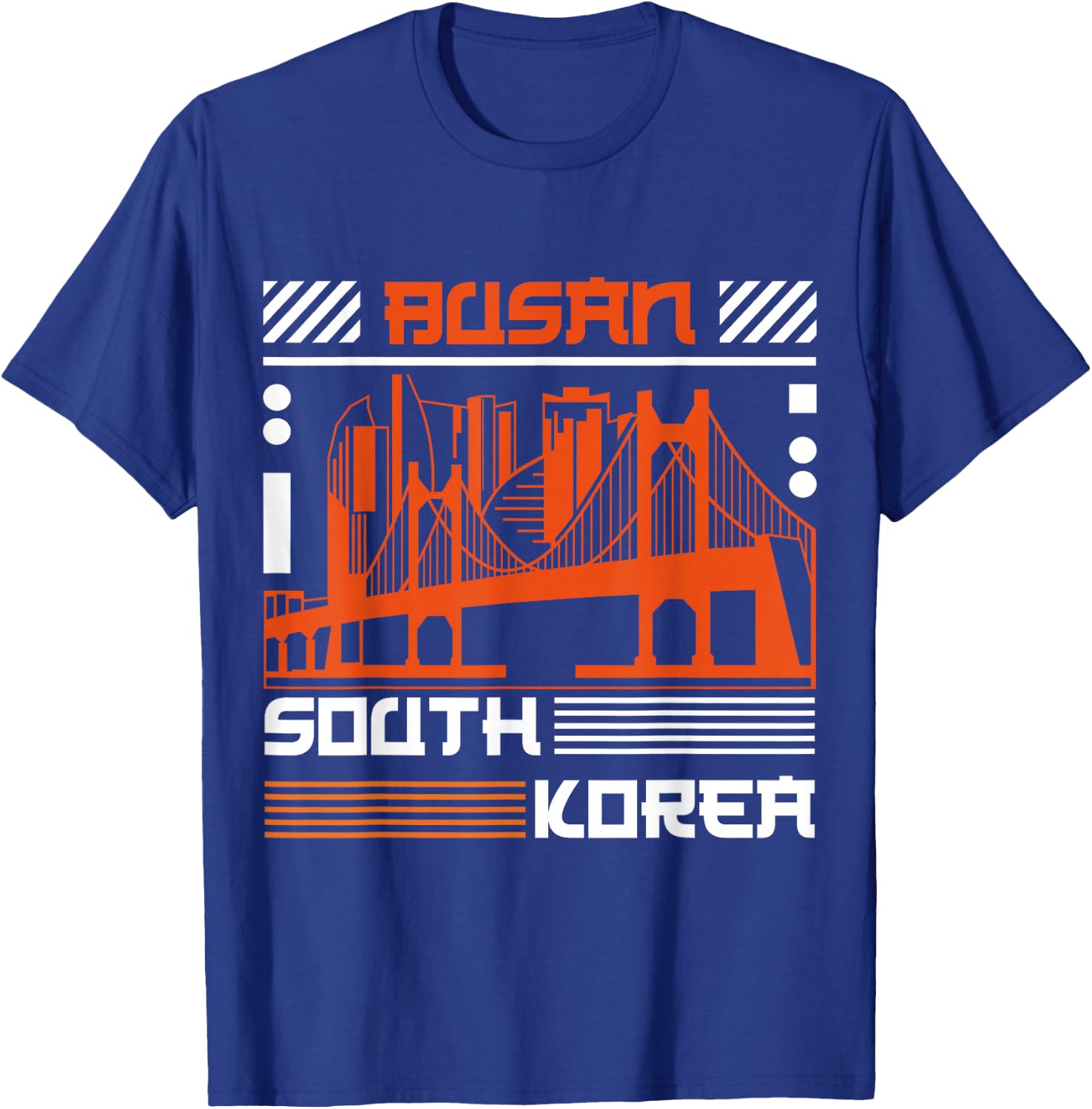 Busan Vacation Holiday South Korea Flag T-Shirt - T-Shirt | Royal
