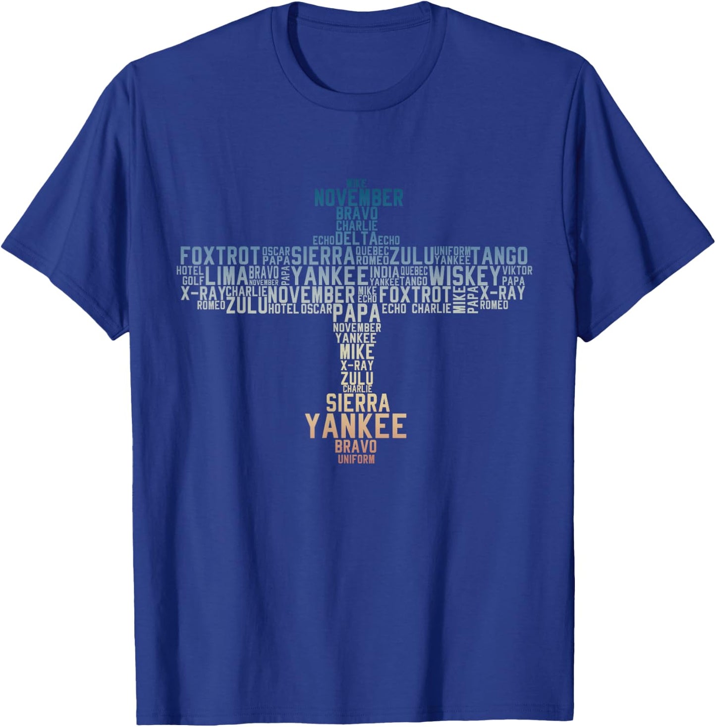 Phonetic alphabet airplane pilot T-Shirt - T-Shirt | Royal