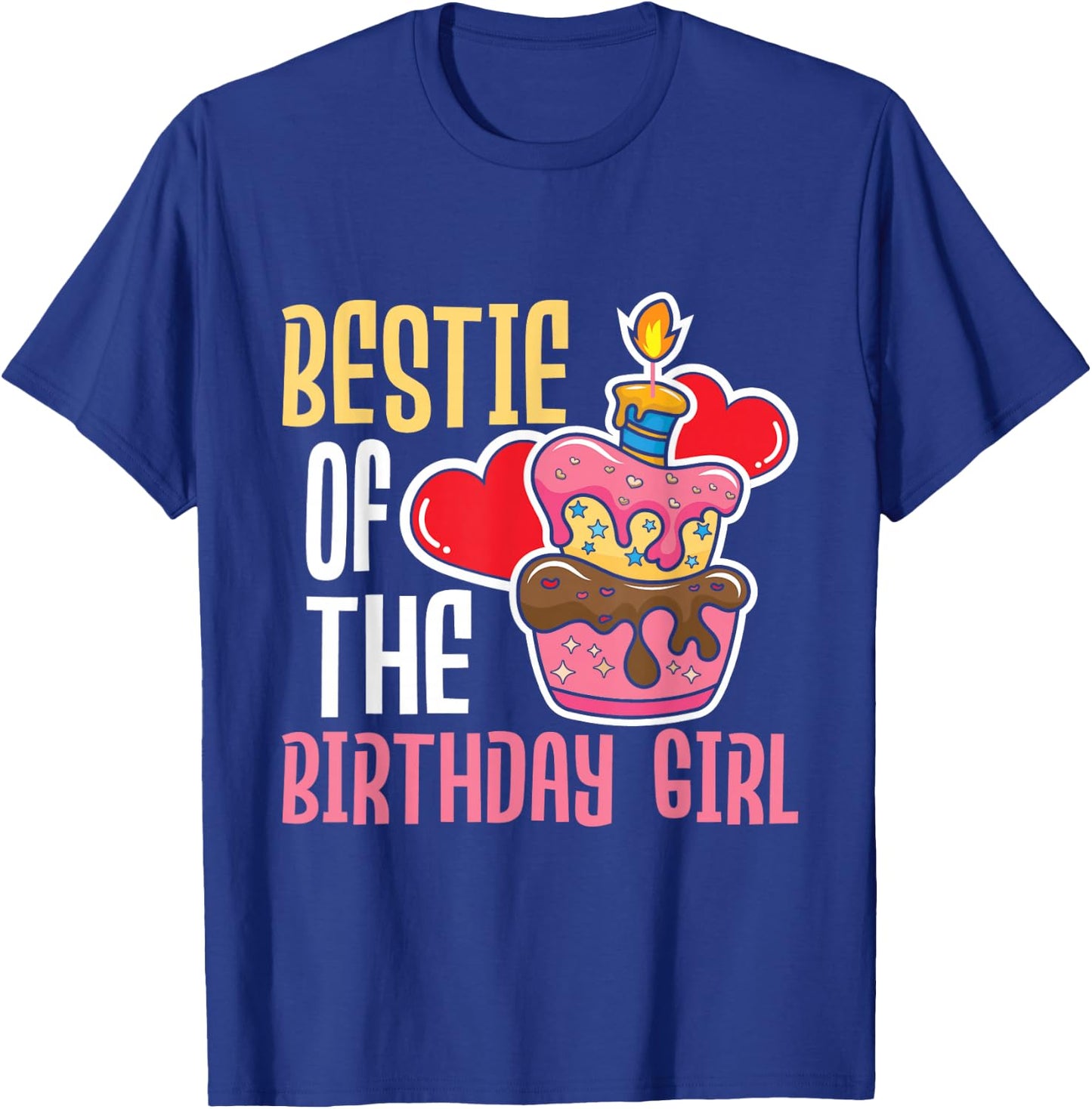 Bestie Of The Birthday Girl - Donut Party Best Friend BFF T-Shirt - T-Shirt | Royal