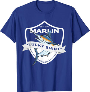 Makaira Lucky Shirt Funny Accessories to Marlin Fishing T-Shirt - T-Shirt | Royal