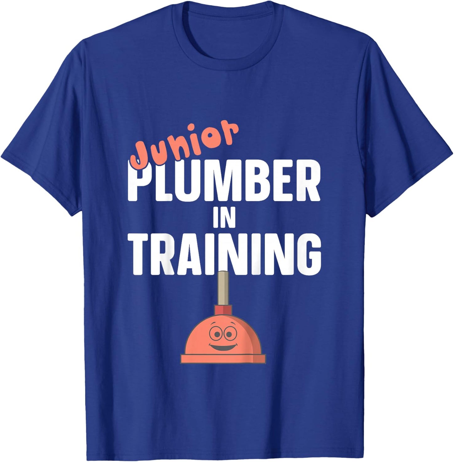 Junior Plumber in Training Plumbing Son Daughter Boy Girl T-Shirt - T-Shirt | Royal