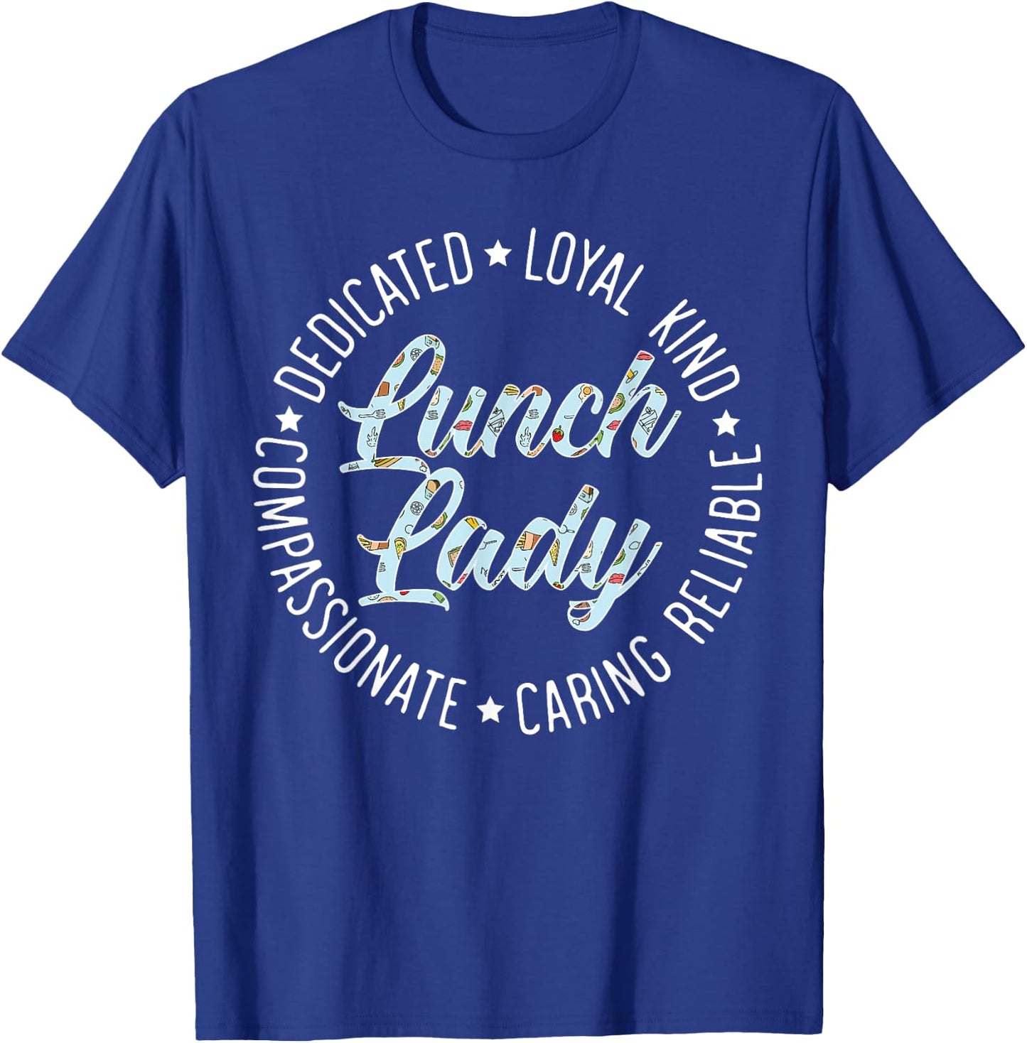 Lunch Lady Cafeteria Worker Dinner Lady Cook Job Profession T-Shirt - T-Shirt | Royal