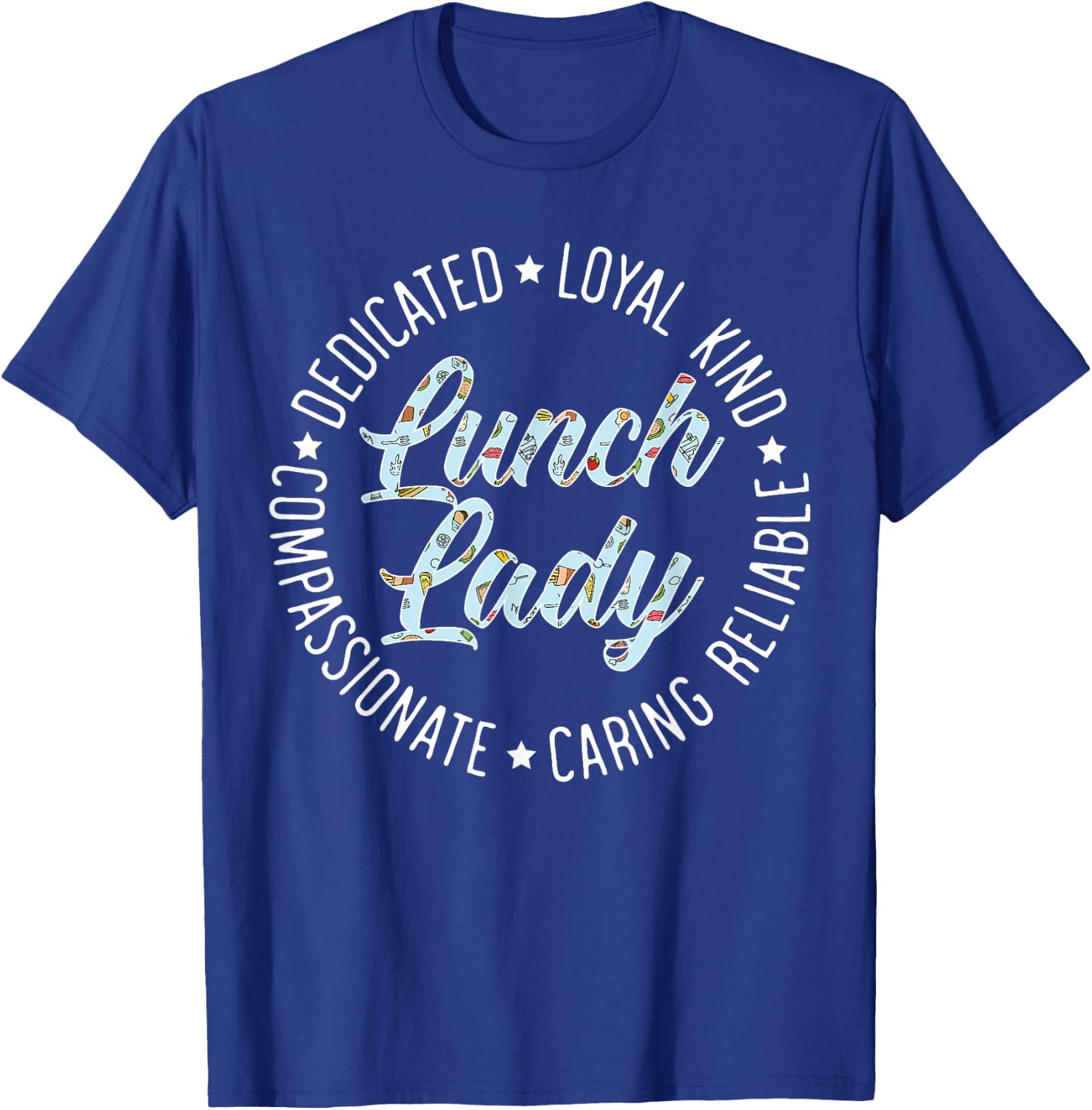 Lunch Lady Cafeteria Worker Dinner Lady Cook Job Profession T-Shirt - T-Shirt | Royal