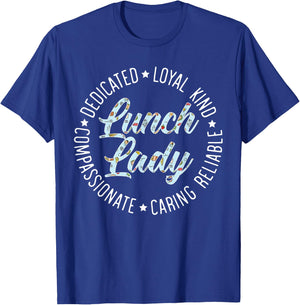 Lunch Lady Cafeteria Worker Dinner Lady Cook Job Profession T-Shirt - T-Shirt | Royal