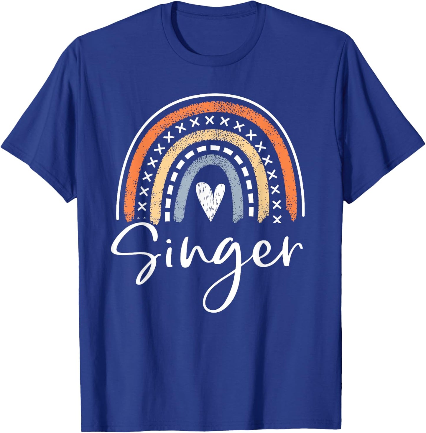 Singer Gifts Funny Rainbow Singing T-Shirt - T-Shirt | Royal