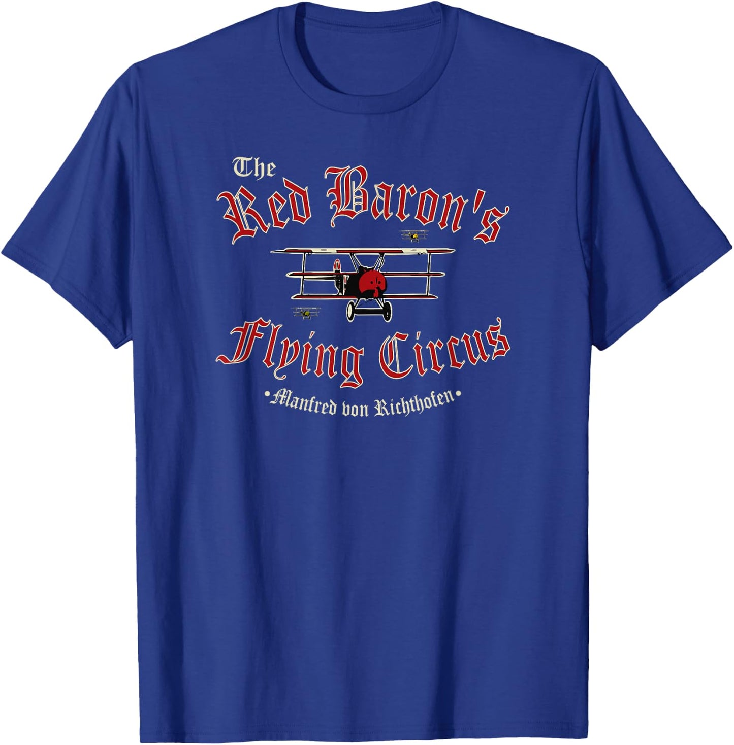 WW1 German Air Force - The Red Baron's Flying Circus T-Shirt - T-Shirt | Royal
