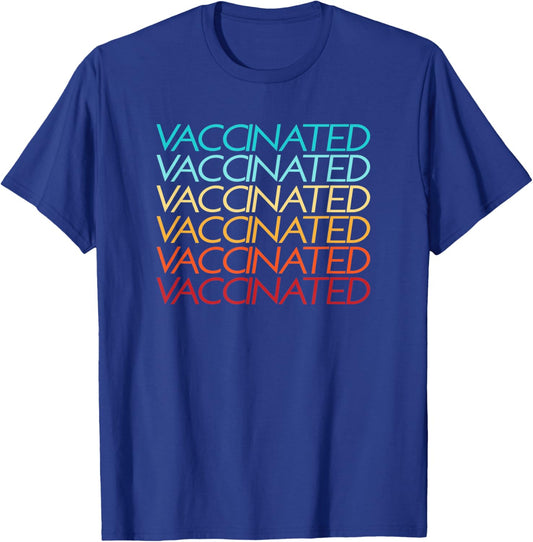 Pro Vaccine Shirt, Vaccinated T-Shirt - T-Shirt | Royal