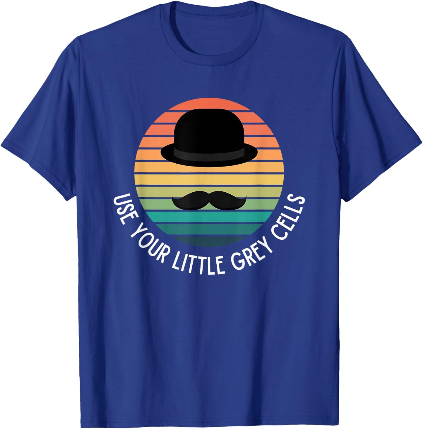 ELDA DESIGN Poirot Use Your Little Grey Cells - -Kids, Black, Small T-Shirt - T-Shirt | Royal