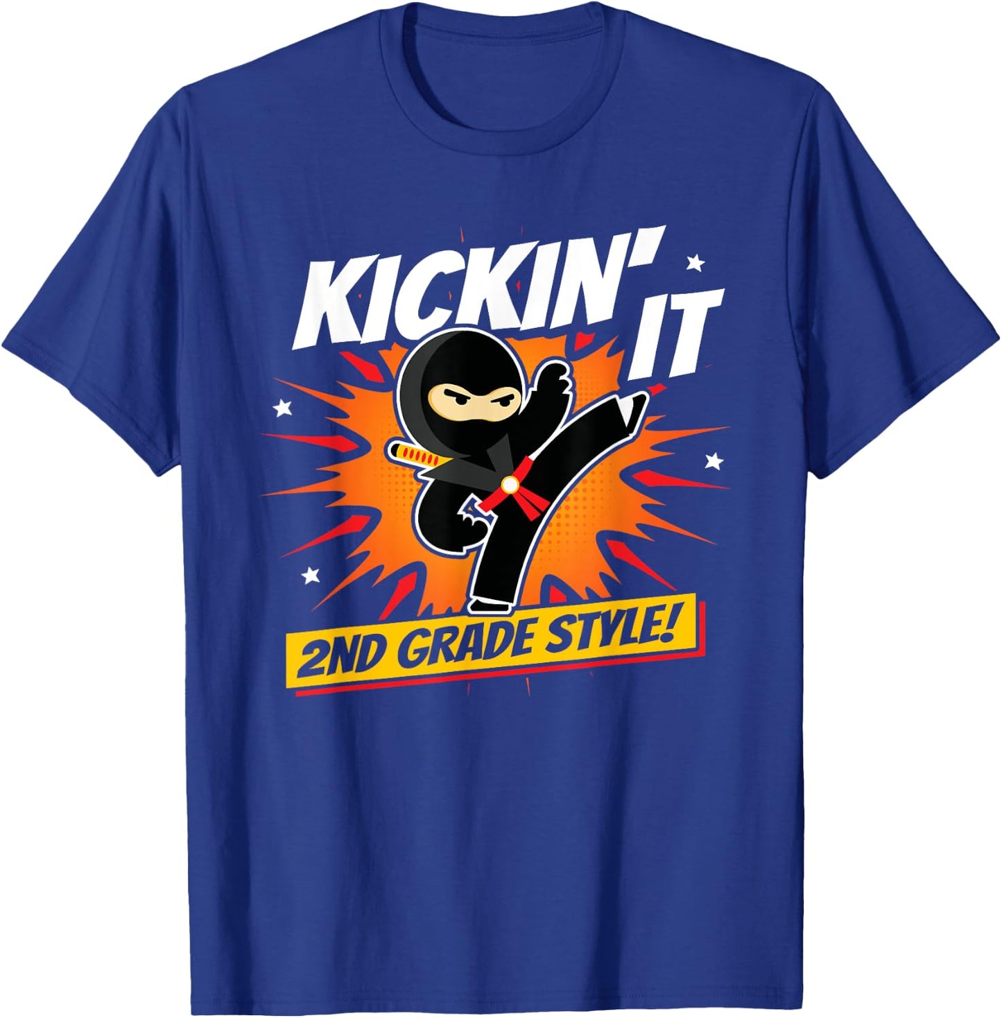 Second Grader - Back To School - Karate Ninja - 2nd Grade T-Shirt - T-Shirt | Royal