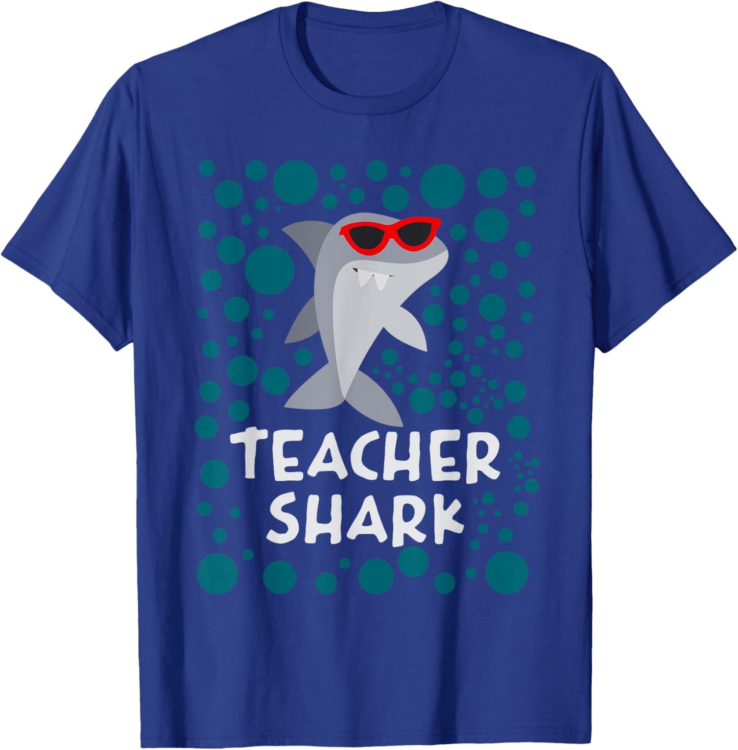Funny Teacher Shark Women Kids T-Shirt - T-Shirt | Royal