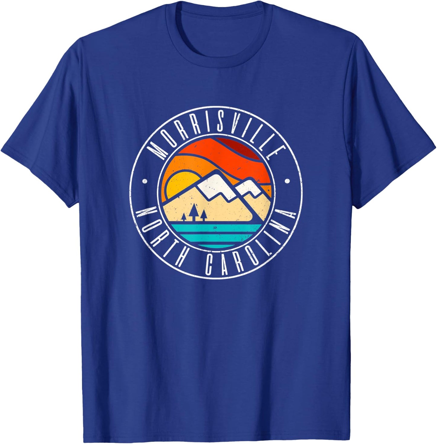 Minimalist Outdoors Morrisville North Carolina NC T-Shirt - T-Shirt | Royal