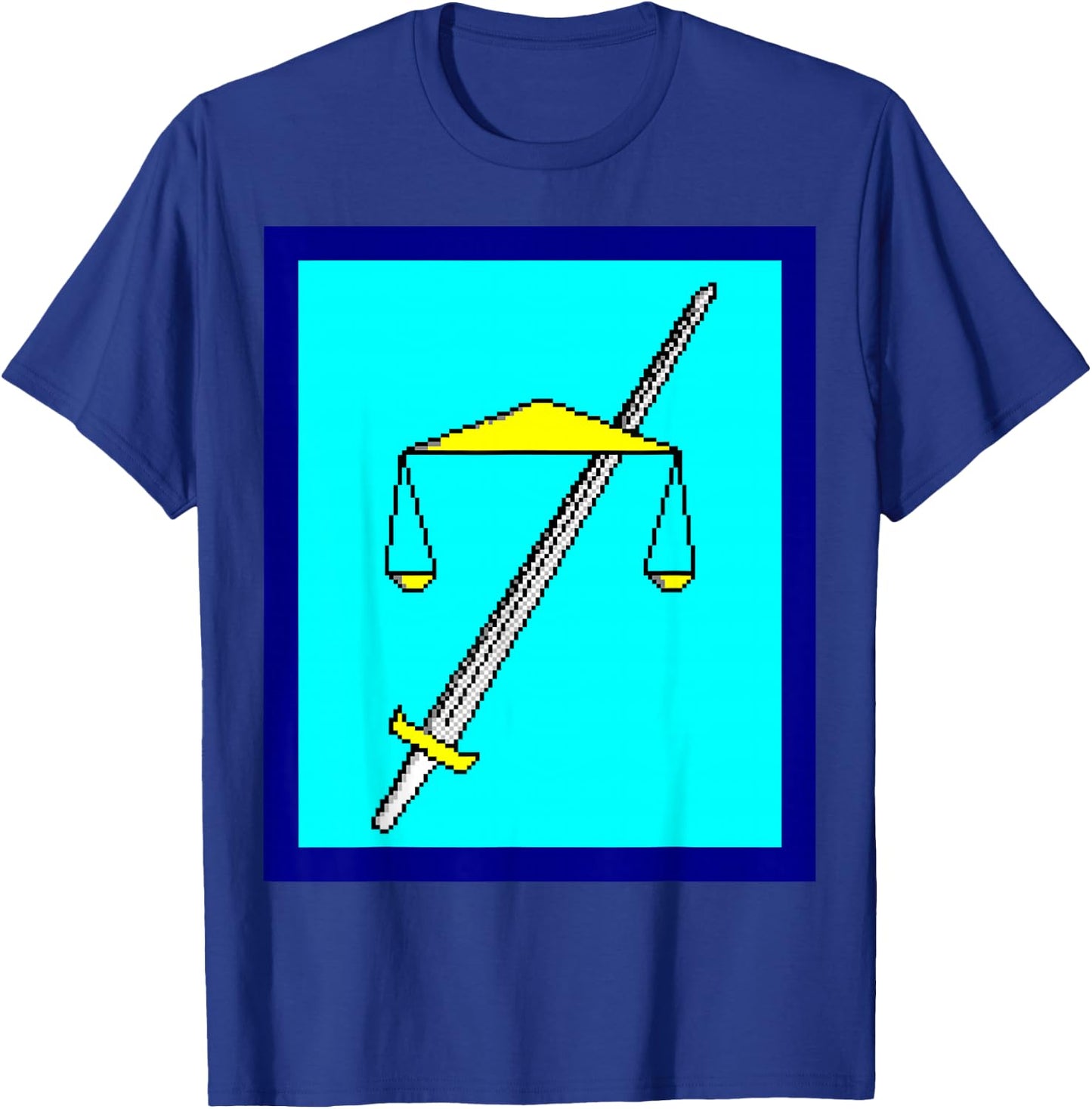 TEMPLEOS Women's Classic Fit Blue Cartoon , Small T-Shirt - T-Shirt | Royal
