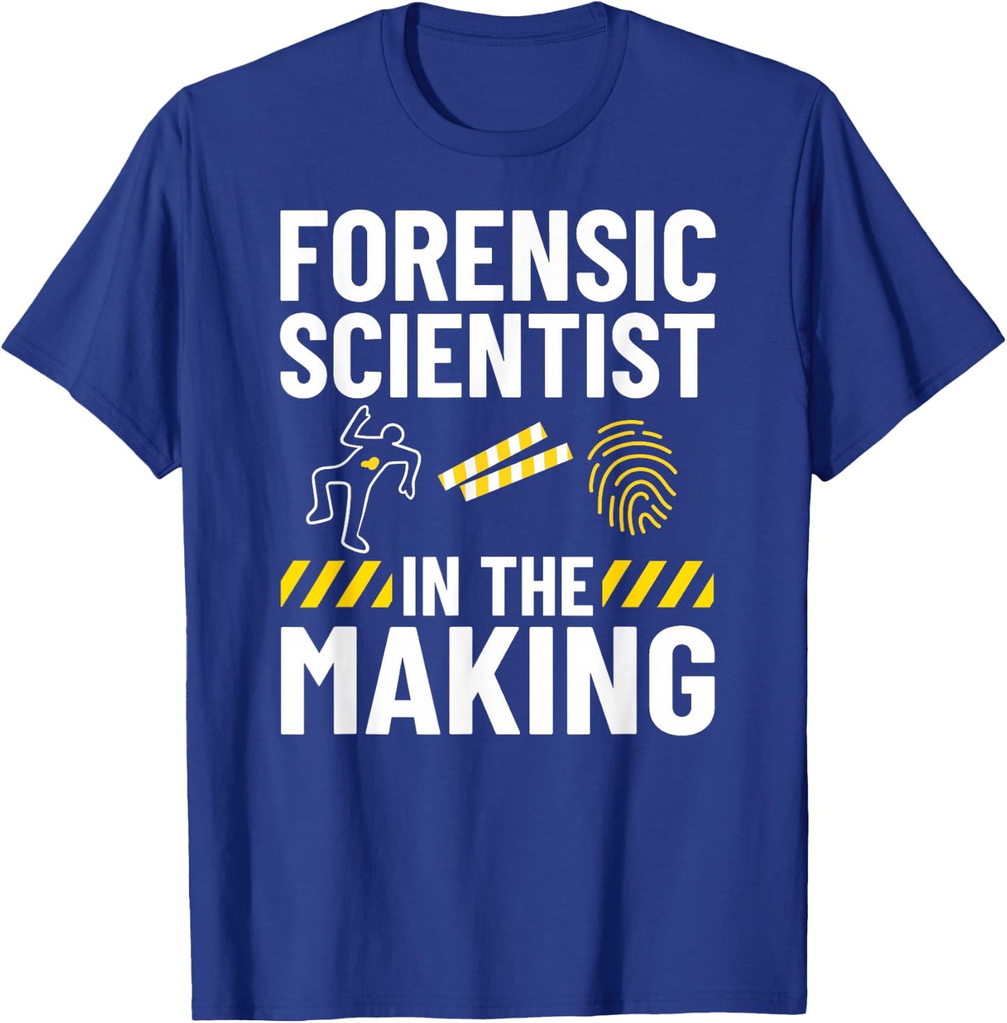 Forensic Science Technician Crime Scene Investigator T-Shirt - T-Shirt | Royal