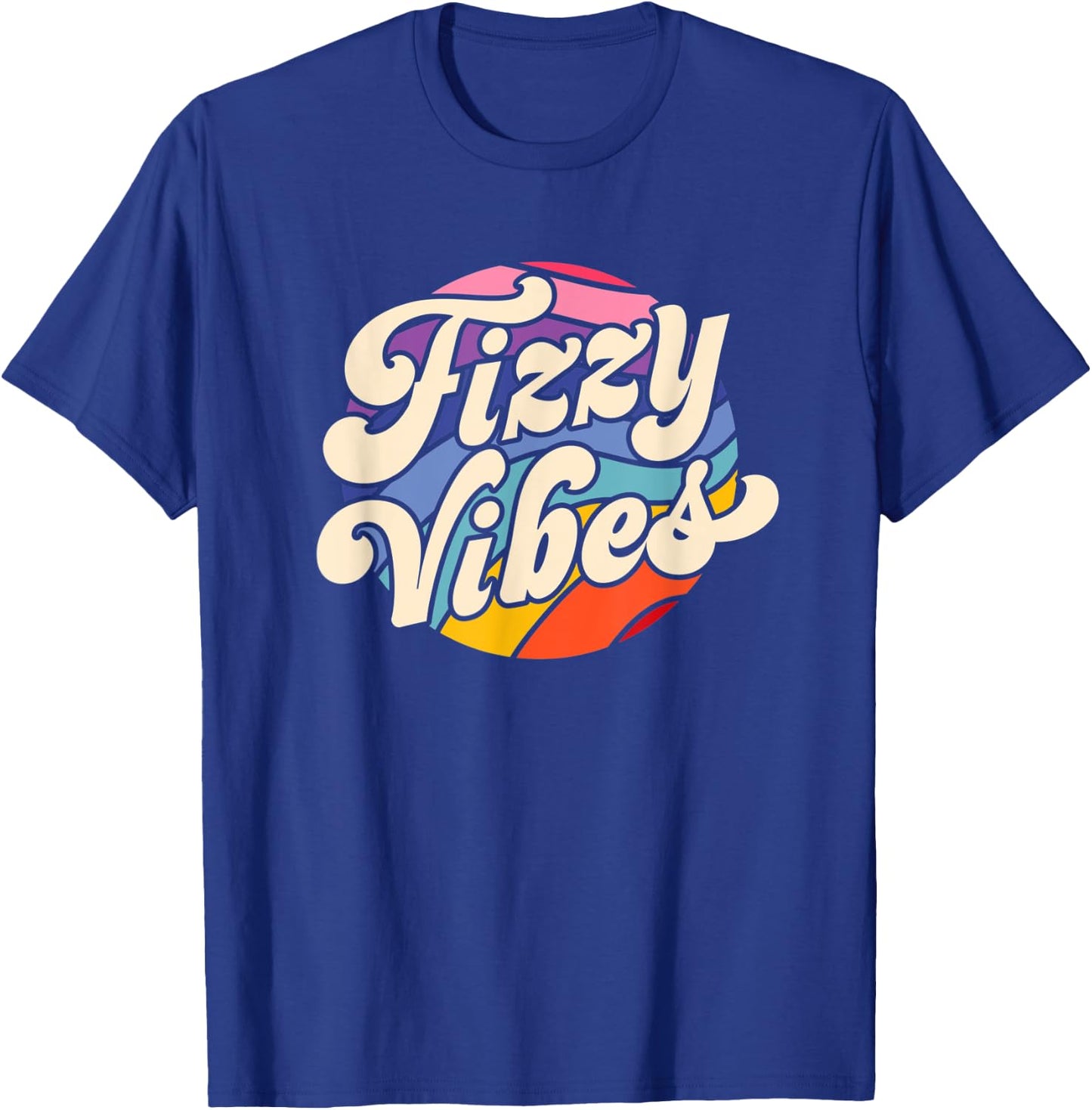 Fizzy Vibes - 70s Inspired Boho Hippie T-Shirt - T-Shirt | Royal