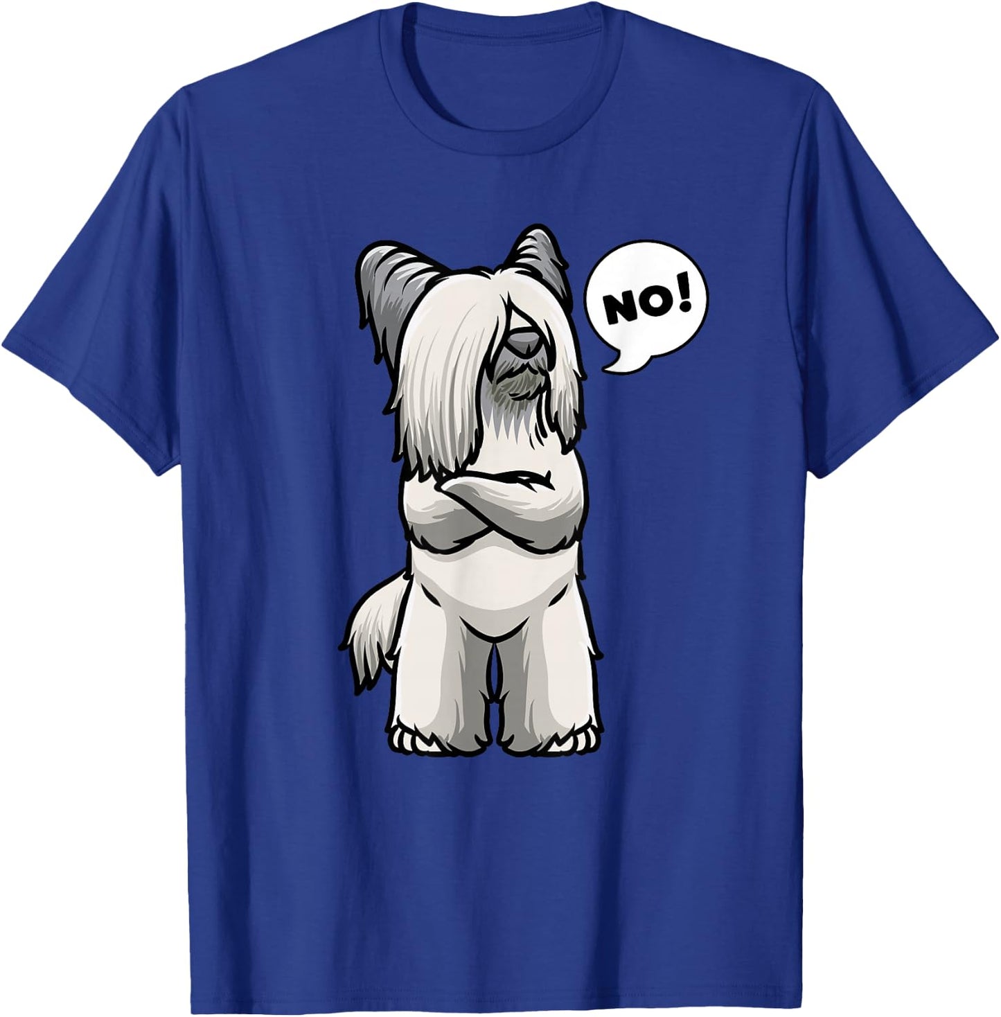 Skye Terrier Dog T-Shirt - T-Shirt | Royal