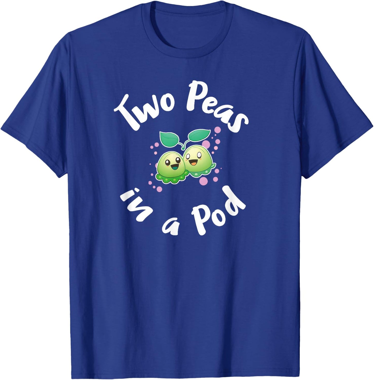Two Peas in a Pod - My Twin Is My Best Friend Matching Twins T-Shirt - T-Shirt | Royal