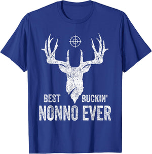Best Buckin Nonno Ever Deer Hunters T-Shirt - T-Shirt | Royal
