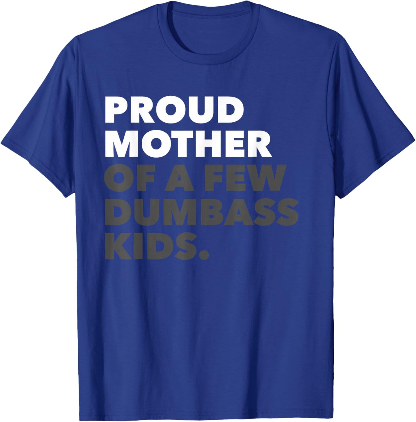 Women Proud Mother Of A Few Dumbass Kids - Mother's Day T-Shirt - T-Shirt | Royal
