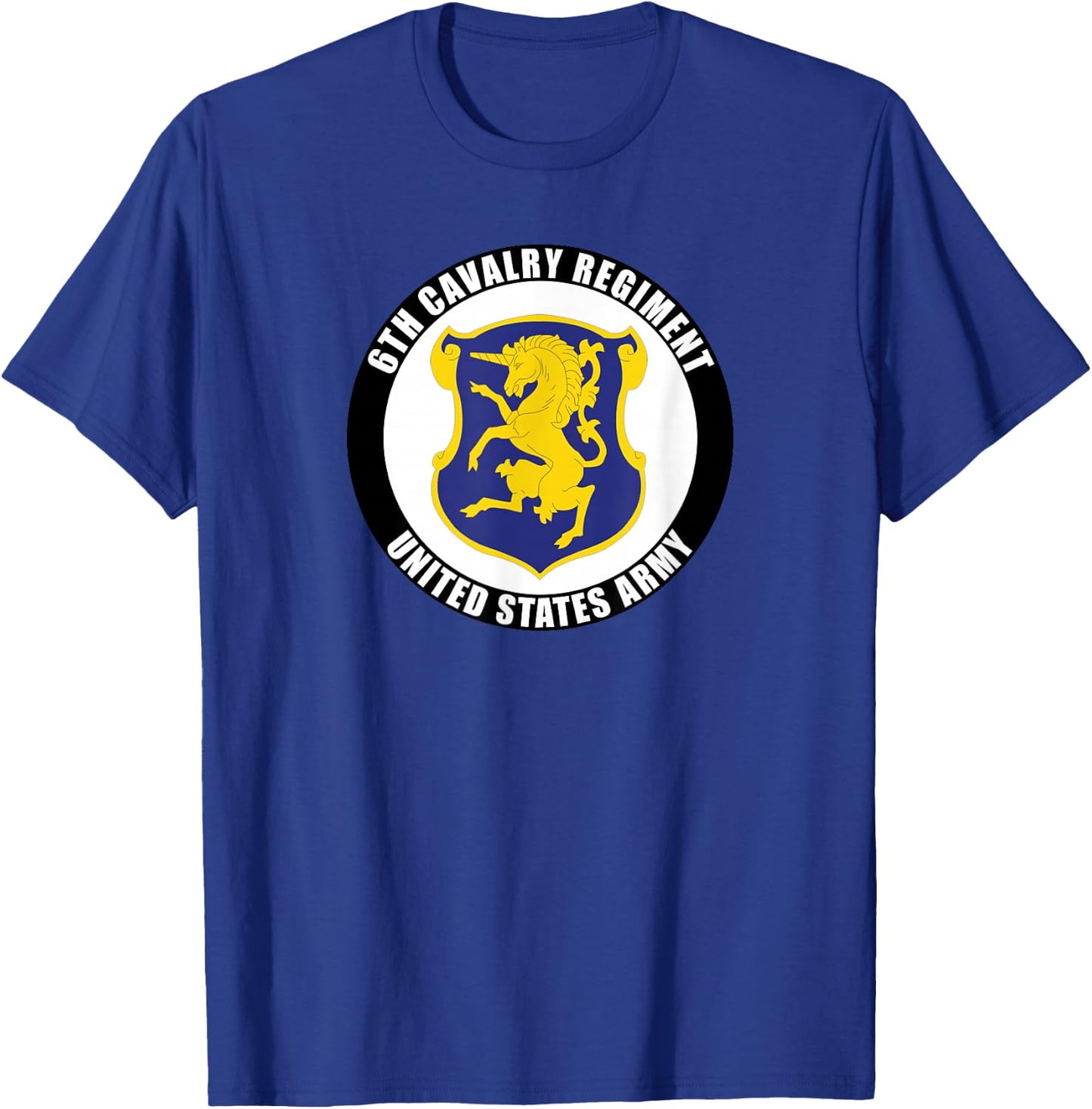 6th Cavalry Regiment United States Army Veteran Military T-Shirt - T-Shirt | Royal