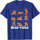 Bear Yoga Cute Bears Doing Sport Bear Yoga Namaste T-Shirt - T-Shirt | Royal