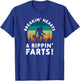 Breakin Hearts Rippin Farts Bigfoot Squatchy Sasquatch T-Shirt - T-Shirt | Royal