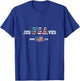 Jesus Saves USA American Flag Patriotic Christian T-Shirt - T-Shirt | Royal