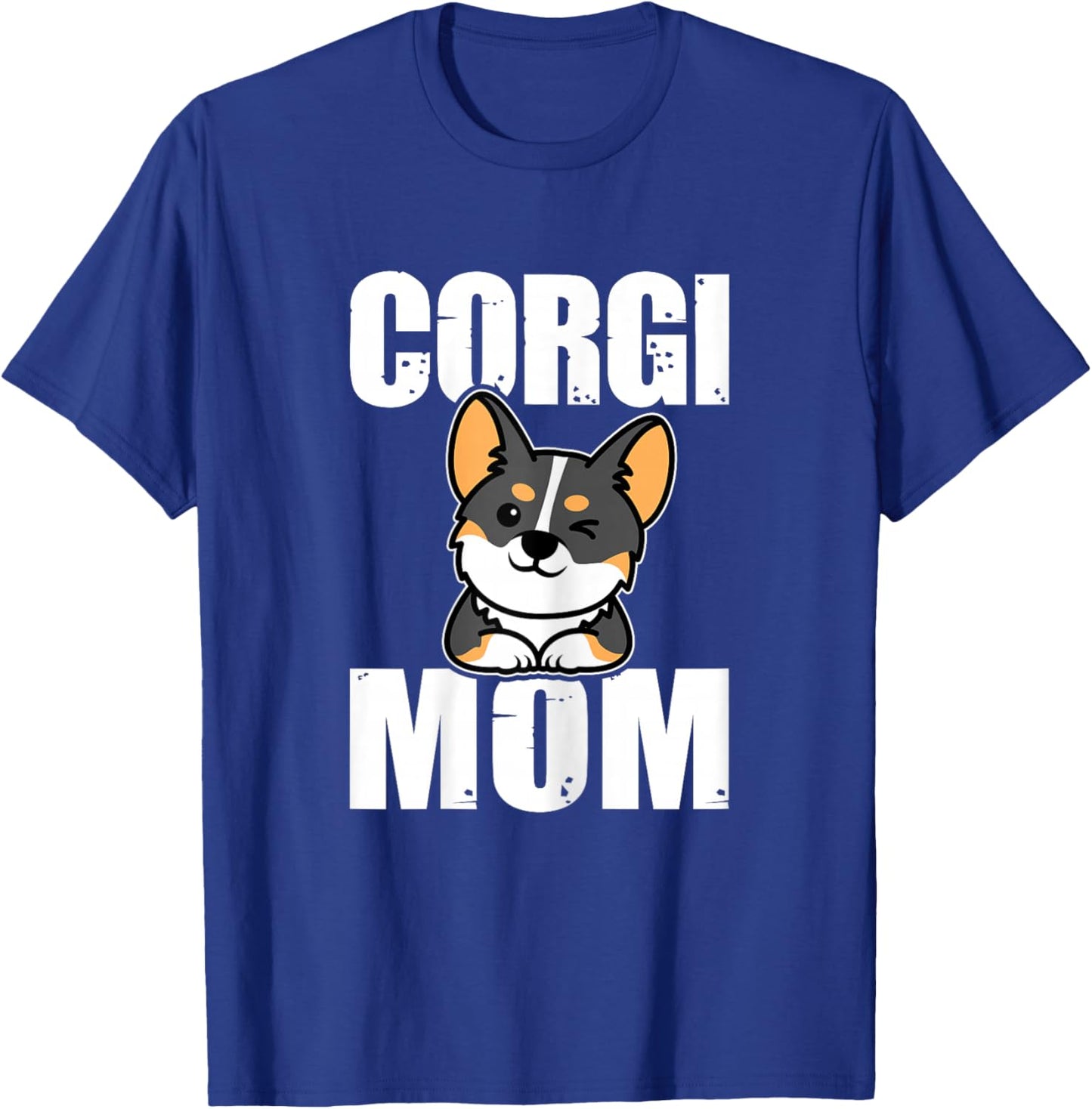 Tricolor Corgi Mom Gifts Dog Lover Pet Owner Women T-Shirt - T-Shirt | Royal