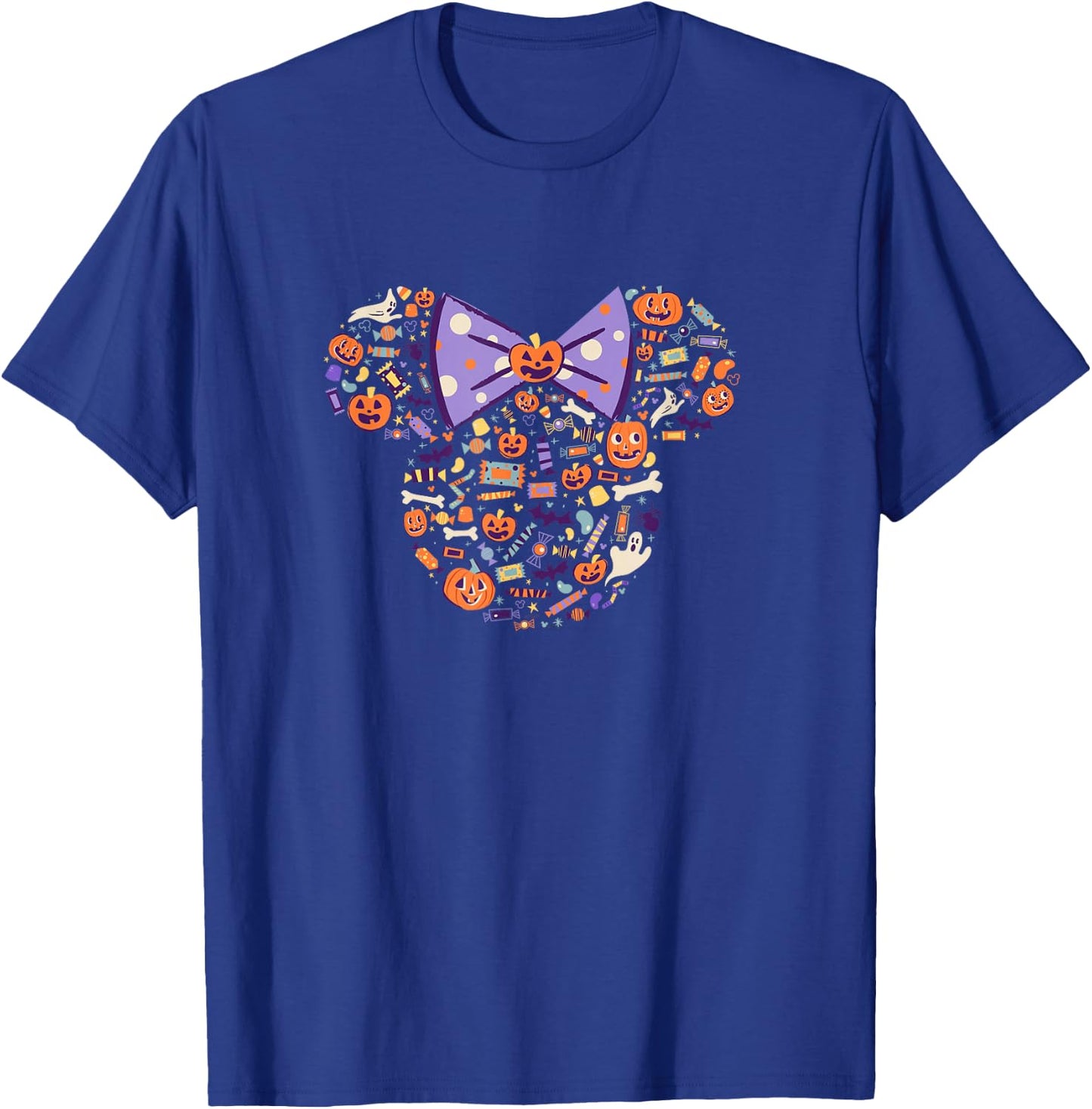 Disney Minnie Mouse Icon Candy and Pumpkins Halloween T-Shirt - T-Shirt | Royal