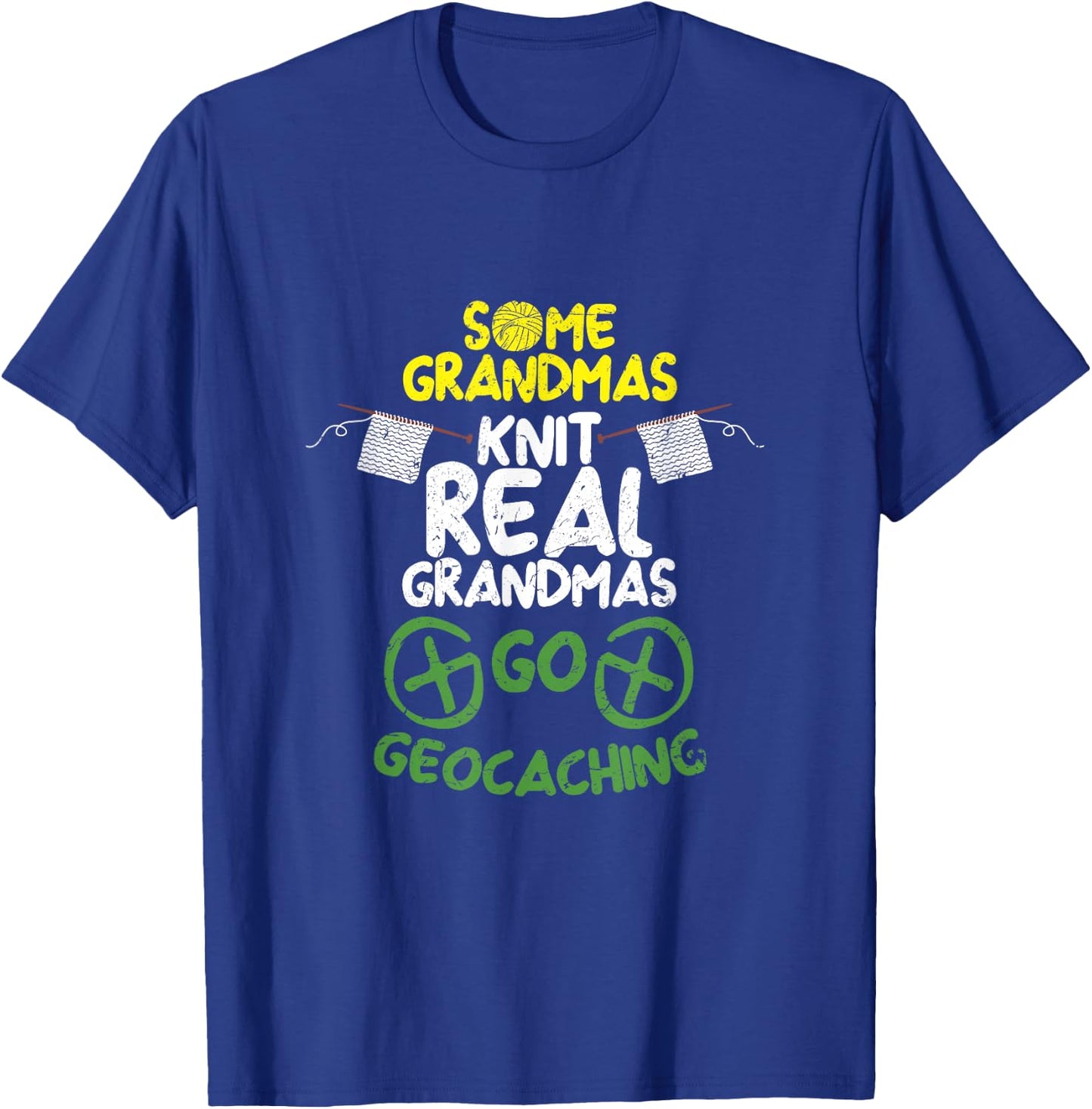 Funny Geocaching Real Grandmothers Geocacher Geocache T-Shirt - T-Shirt | Royal