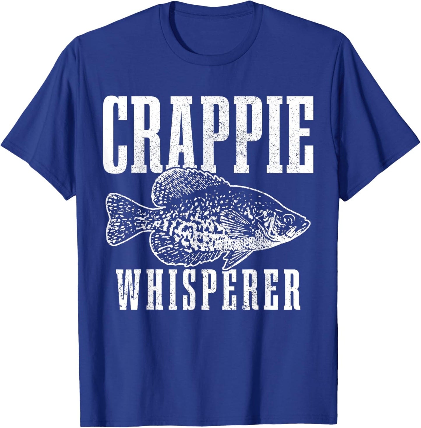Crappie Whisperer Funny Vintage Crappie Fishing Fisherman T-Shirt - T-Shirt | Royal