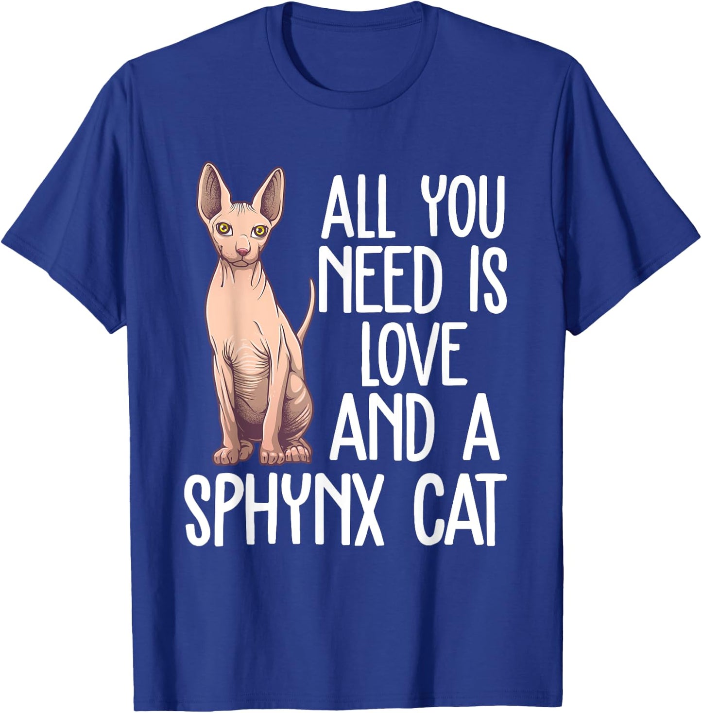 Funny Sphynx Cat Design Women Cat Lover Kitten Pet T-Shirt - T-Shirt | Royal